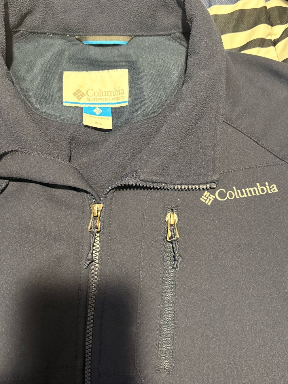 Columbia Men's Navy Blue Softshell Jacket (Size XXL) - Picture 6 of 7